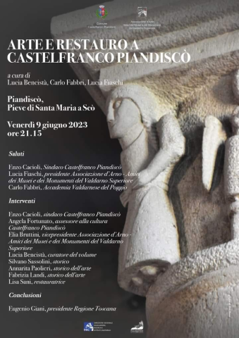 Presentazione del volume "ARTE E RESTAURO A CASTELFRANCO PIANDISCÒ" - Pian di Scò 09/06/2023