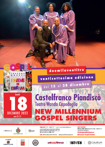 Teatro Comunale Wanda Capodaglio: melodie internazionali con New Millennium Gospel Singers
