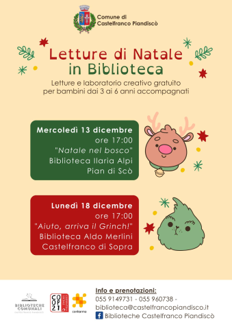 Laboratori di Natale - Biblioteche Castelfranco Piandiscò