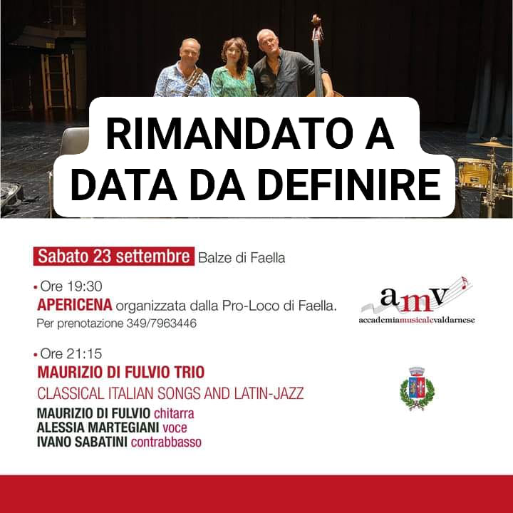 Rimandato il concerto alle Balze illuminate del 23.09.2023