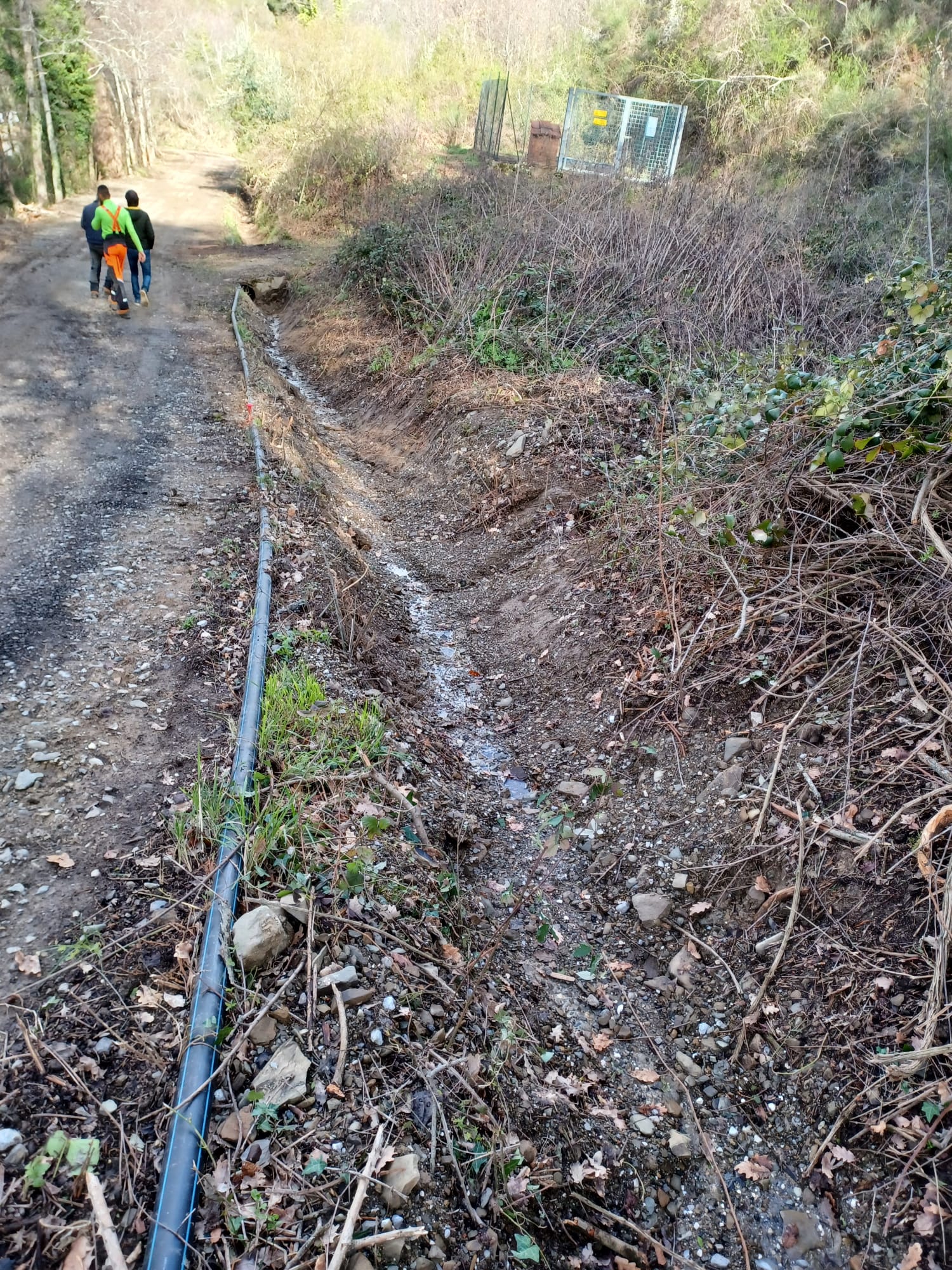 Inizio lavori strada per Montrago