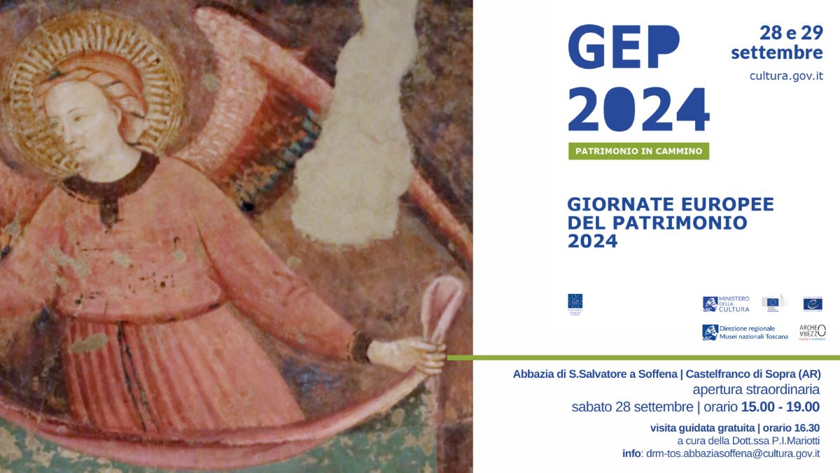 GEP 2024: Sabato 28 settembre apertura straordinaria dell’Abbazia di San Salvatore a Soffena