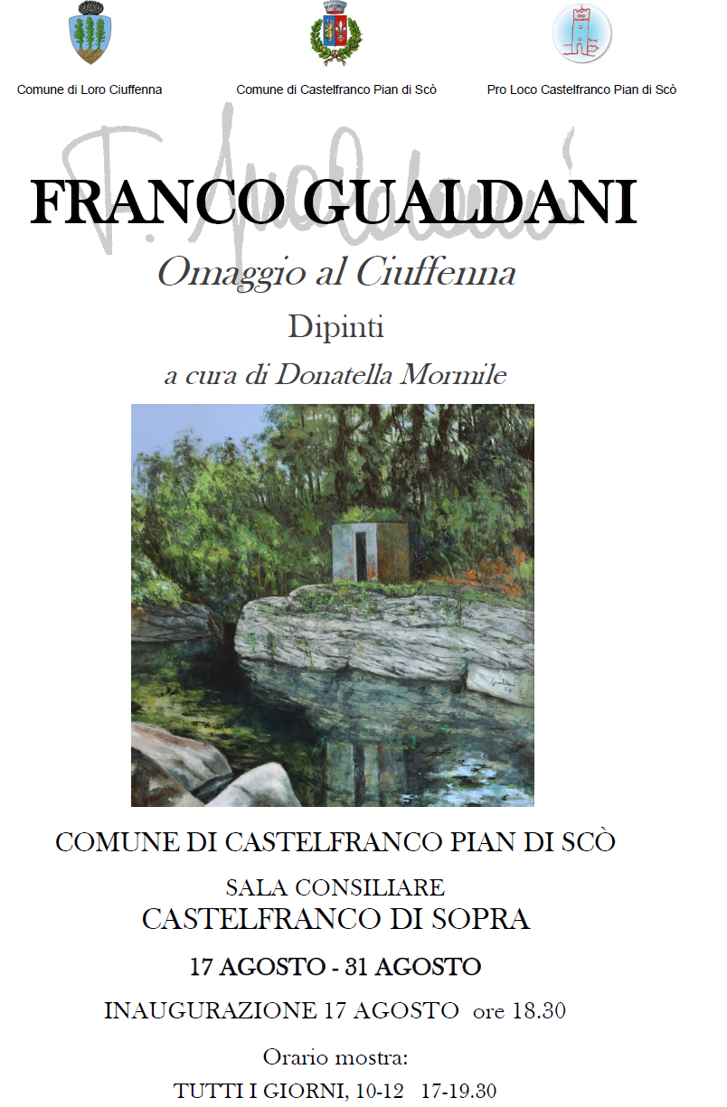 Mostra di pittura “Omaggio al Ciuffenna” di Franco Gualdani