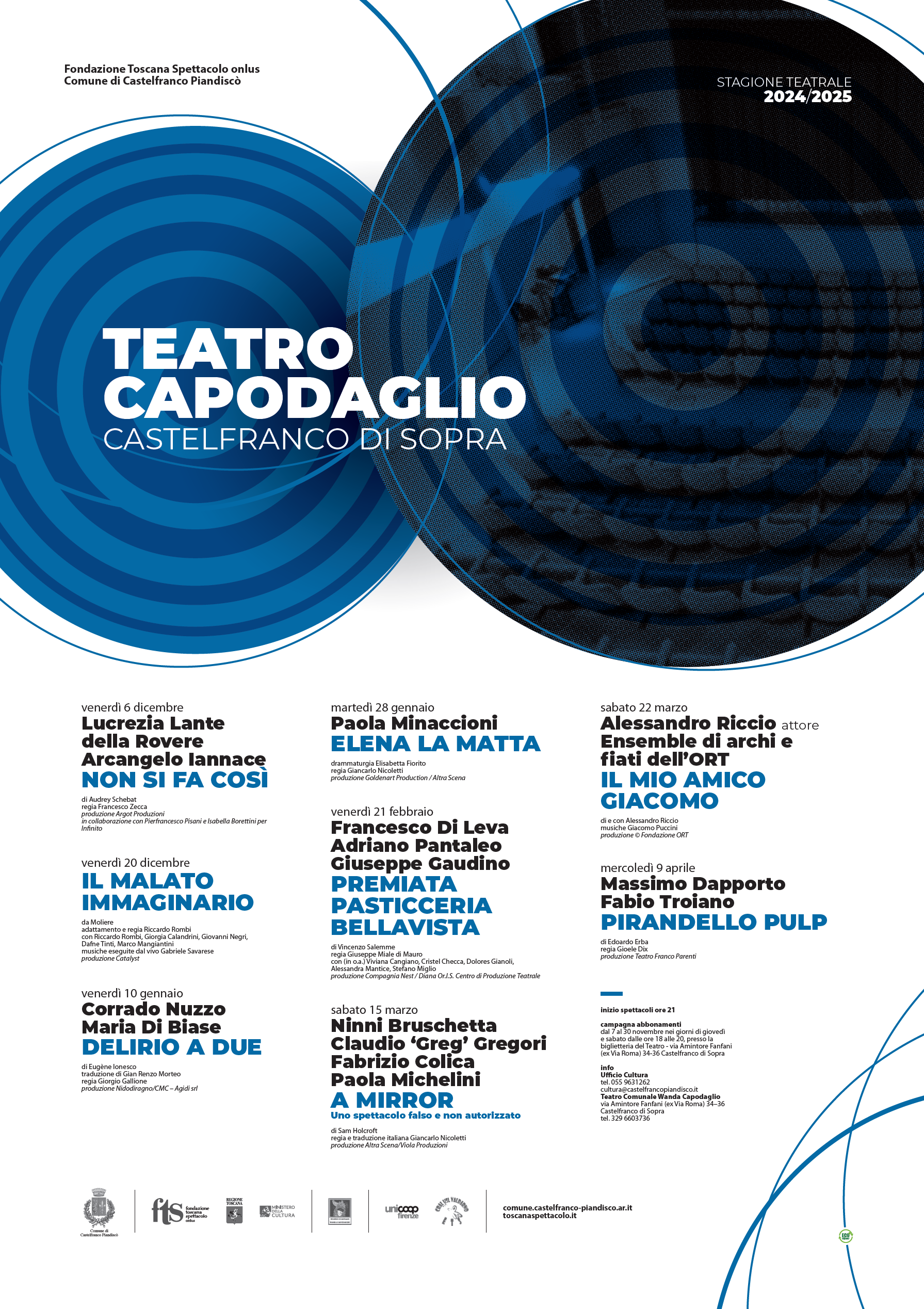 Stagione teatrale 2024/2025 del Teatro comunale Capodaglio