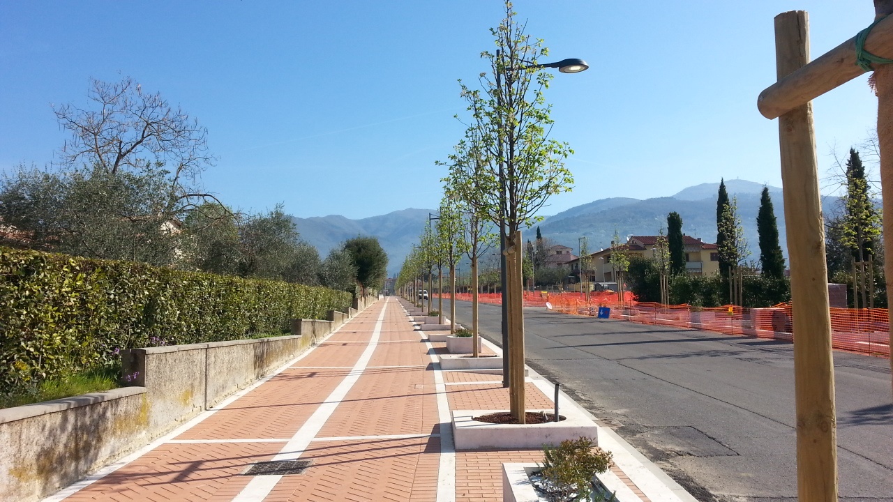 Pian di Scò: quasi finito il primo lotto dei lavori in Viale A. De Gasperi