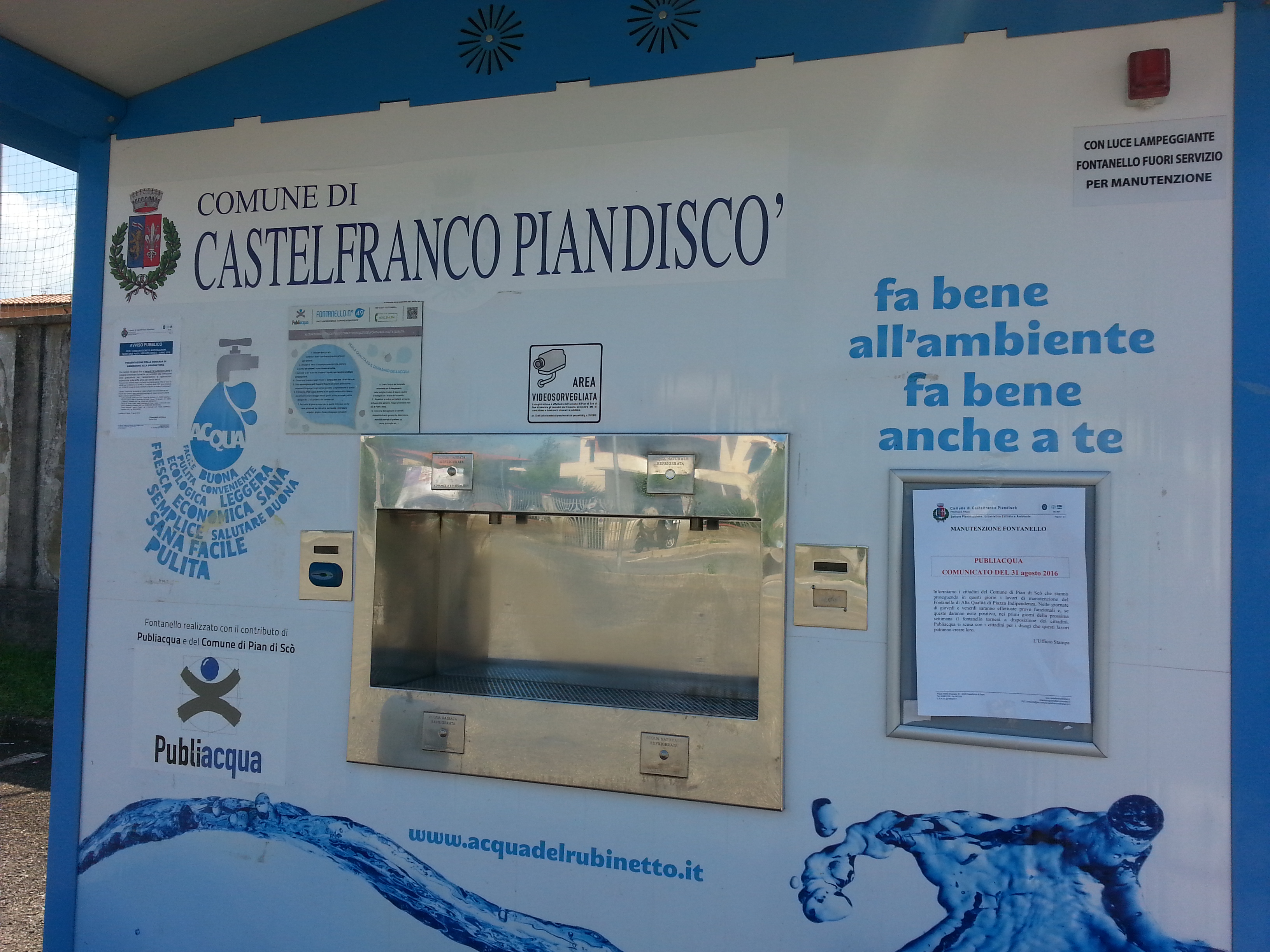 Fontanelli, dal 15 giugno la riattivazione del servizio di erogazione