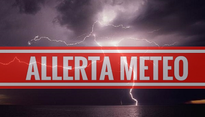 Allerta meteo arancione dalla mezzanotte di oggi fino alle 13 di domani