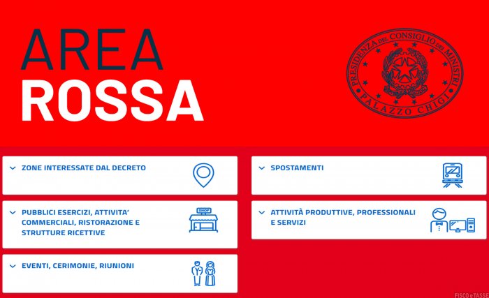 Toscana AREA ROSSA, dal 15 novembre nuove restrizioni per contenere l'epidemia