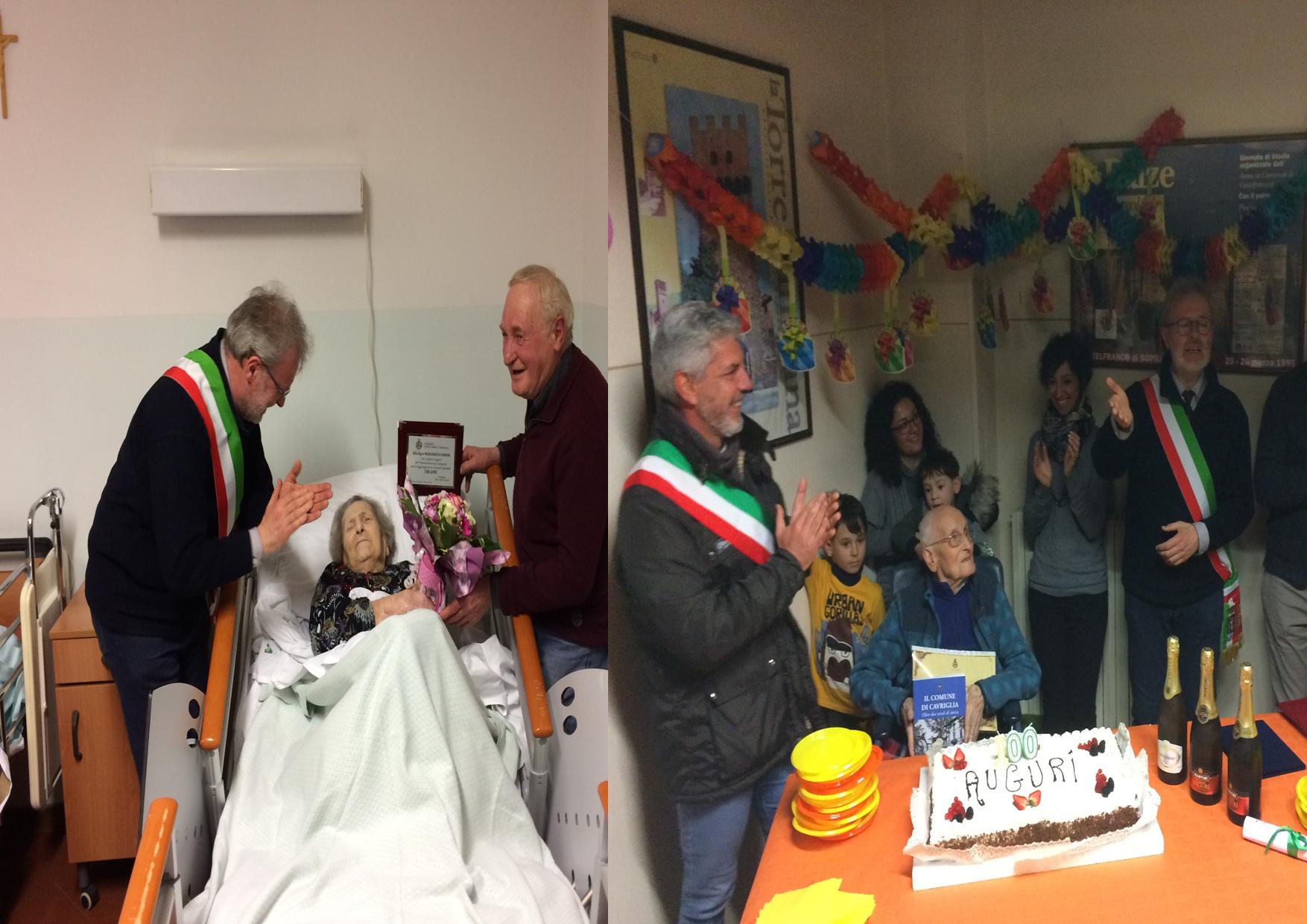 "Doppio centenario" alla Rsa di Castelfranco di Sopra