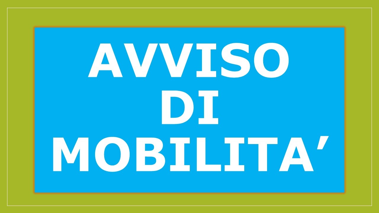 Avviso di mobilità personale del Comune