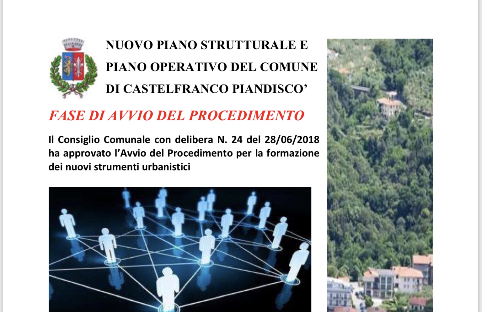 Avvio del Procedimento Piano Strutturale e Piano Operativo