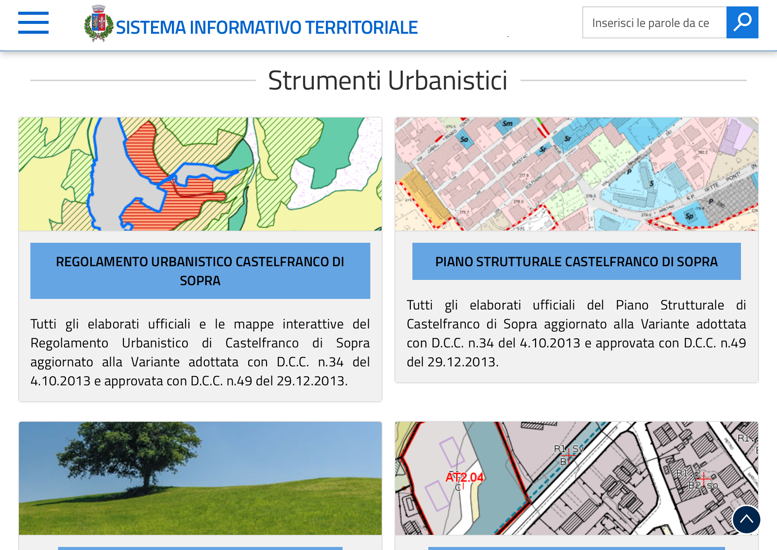 Il nuovo Sistema Informativo Territoriale di Castelfranco Piandiscò