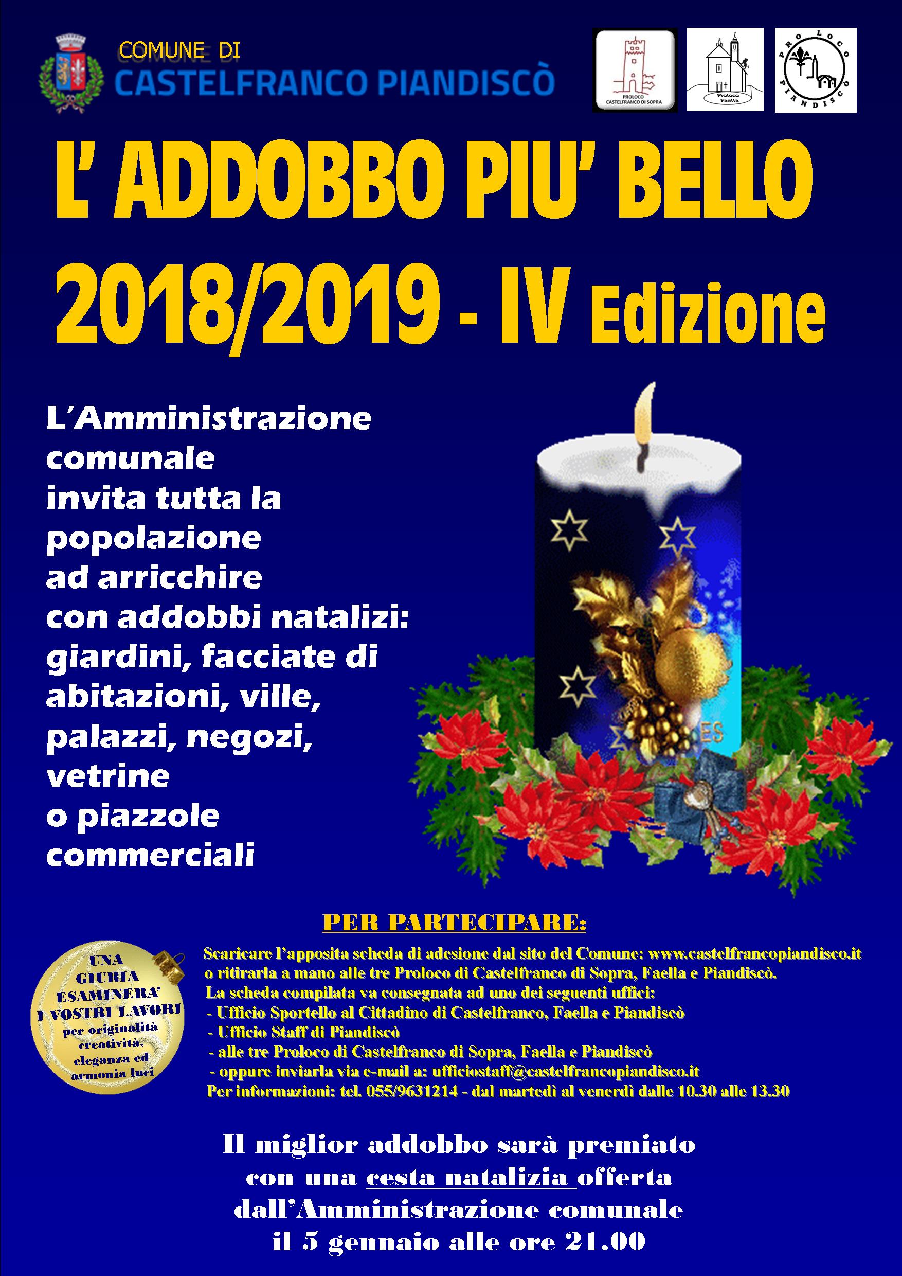 Torna l'iniziativa natalizia "L'Addobbo più bello" IV edizione